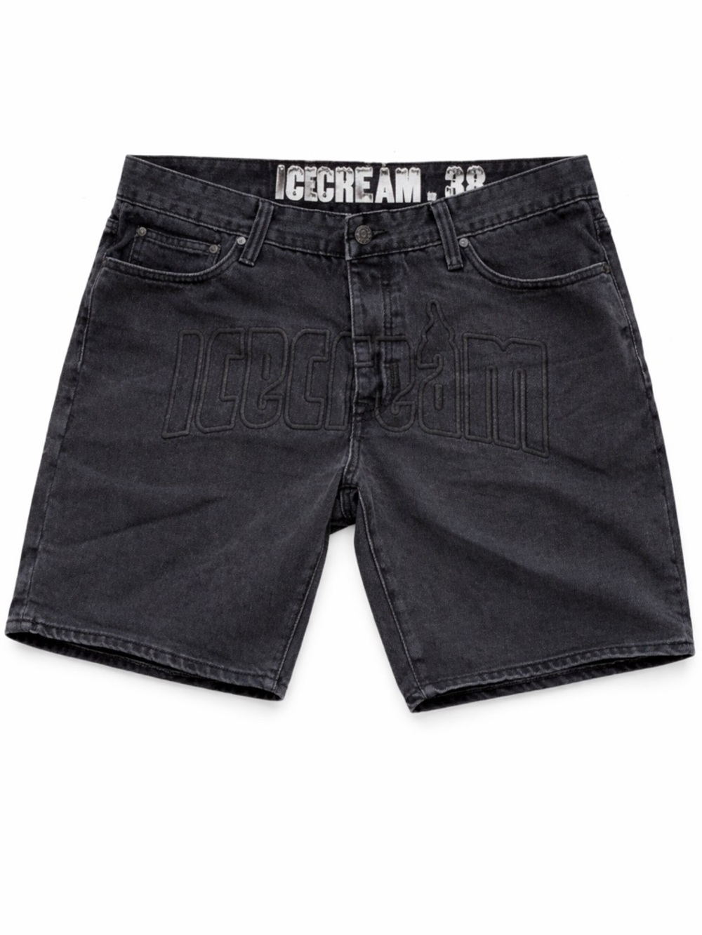 Icecream Billionaire Boys Club Black Out  Denim Jean Shorts Men’s Size 38